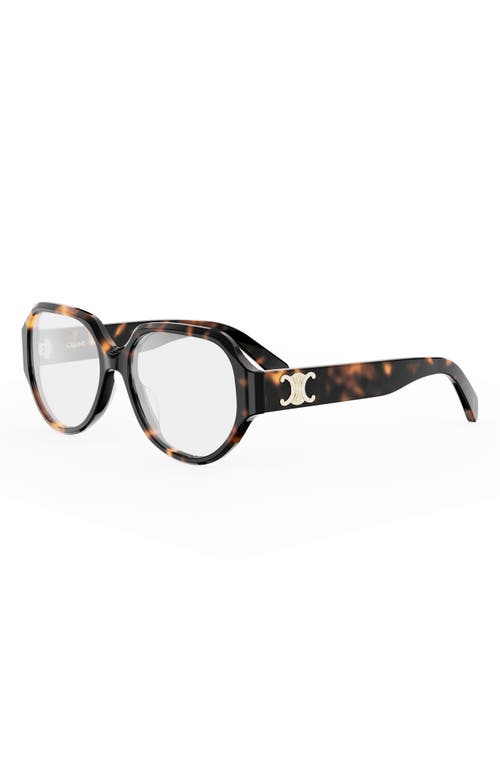 Celine Triomphe 56mm Geometric Eyeglasses In Multi