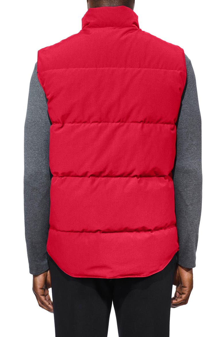 Freestyle Regular Fit Down Vest, Alternate, color, RED