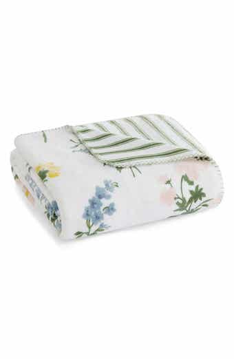 Josephine Reversible Floral Plush Throw