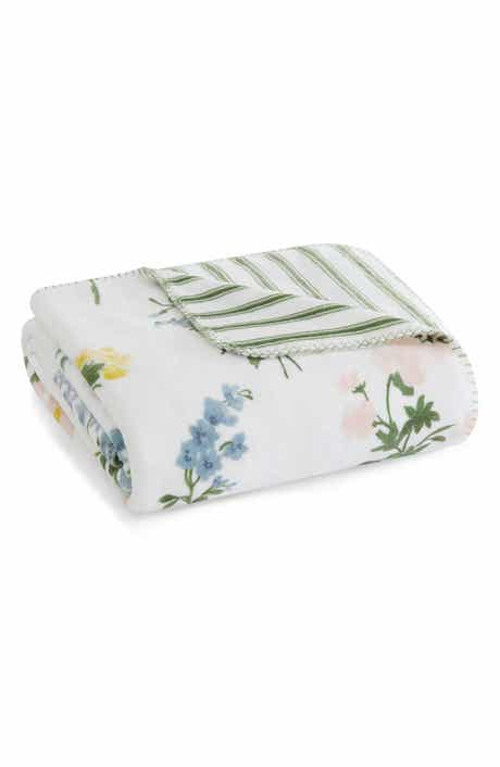 Josephine Reversible Floral Plush Throw
