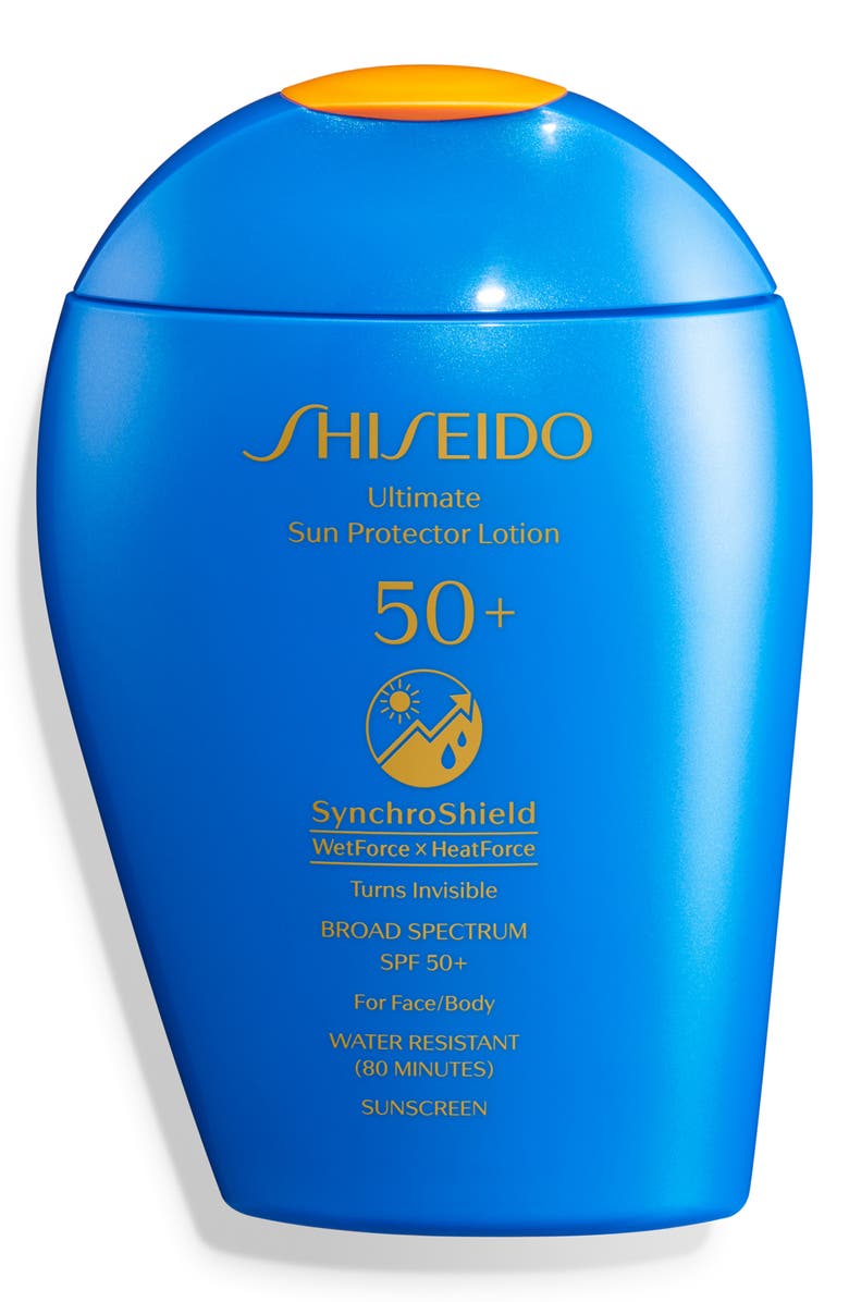 Shiseido Ultimate Sun Protector Lotion SPF 50+ Sunscreen, Main, color,