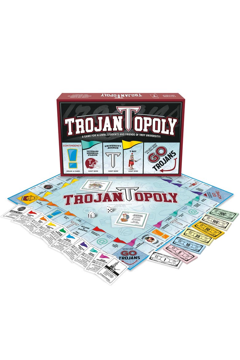 Troy University Trojanopoly Monopoly Board Game, Alternate, color, Multicolored