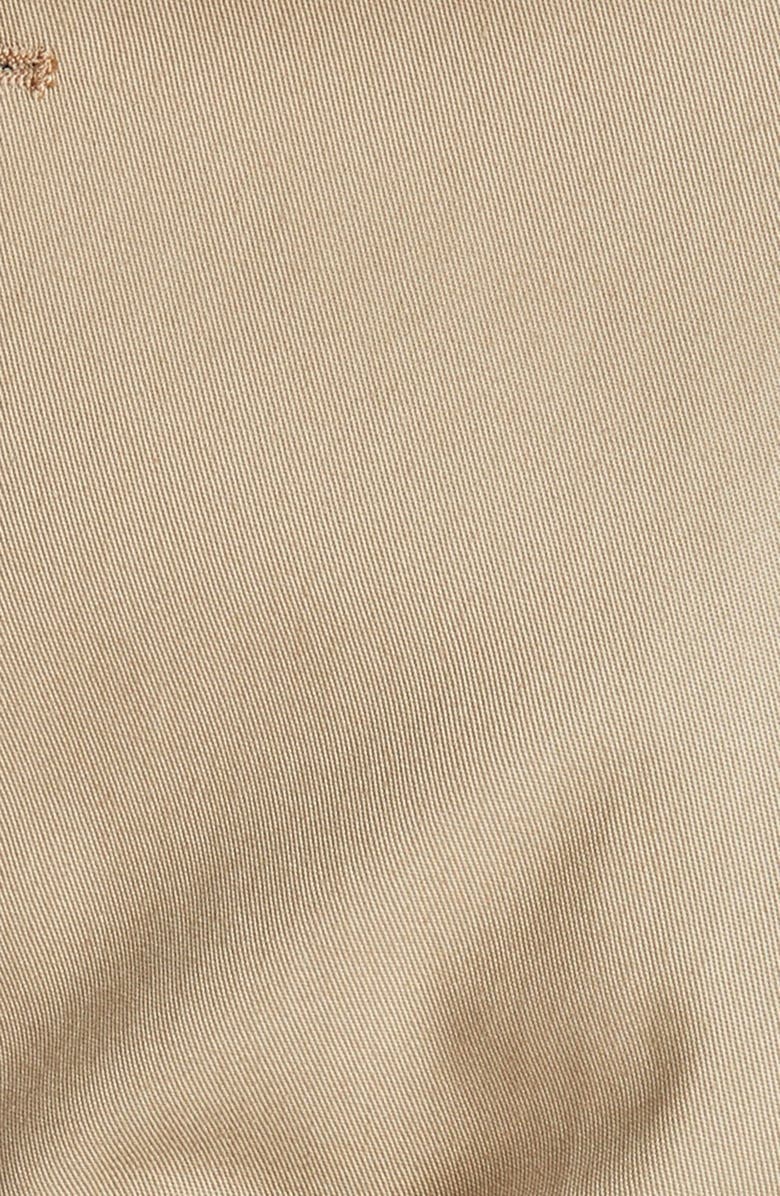 Saint Laurent Double Breasted Gabardine Trench Coat, Alternate, color, 