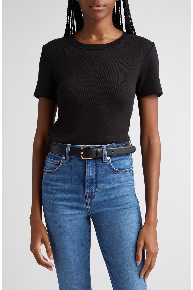 Pruitt Cotton T-Shirt, Main, color, BLACK