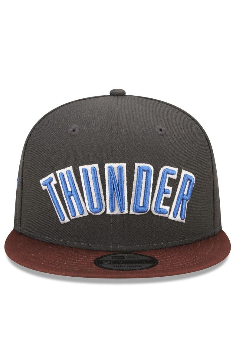 New Era Men's New Era  Navy Oklahoma City Thunder 2022/23 City Edition Official 9FIFTY Snapback Adjustable Hat, Alternate, color, 