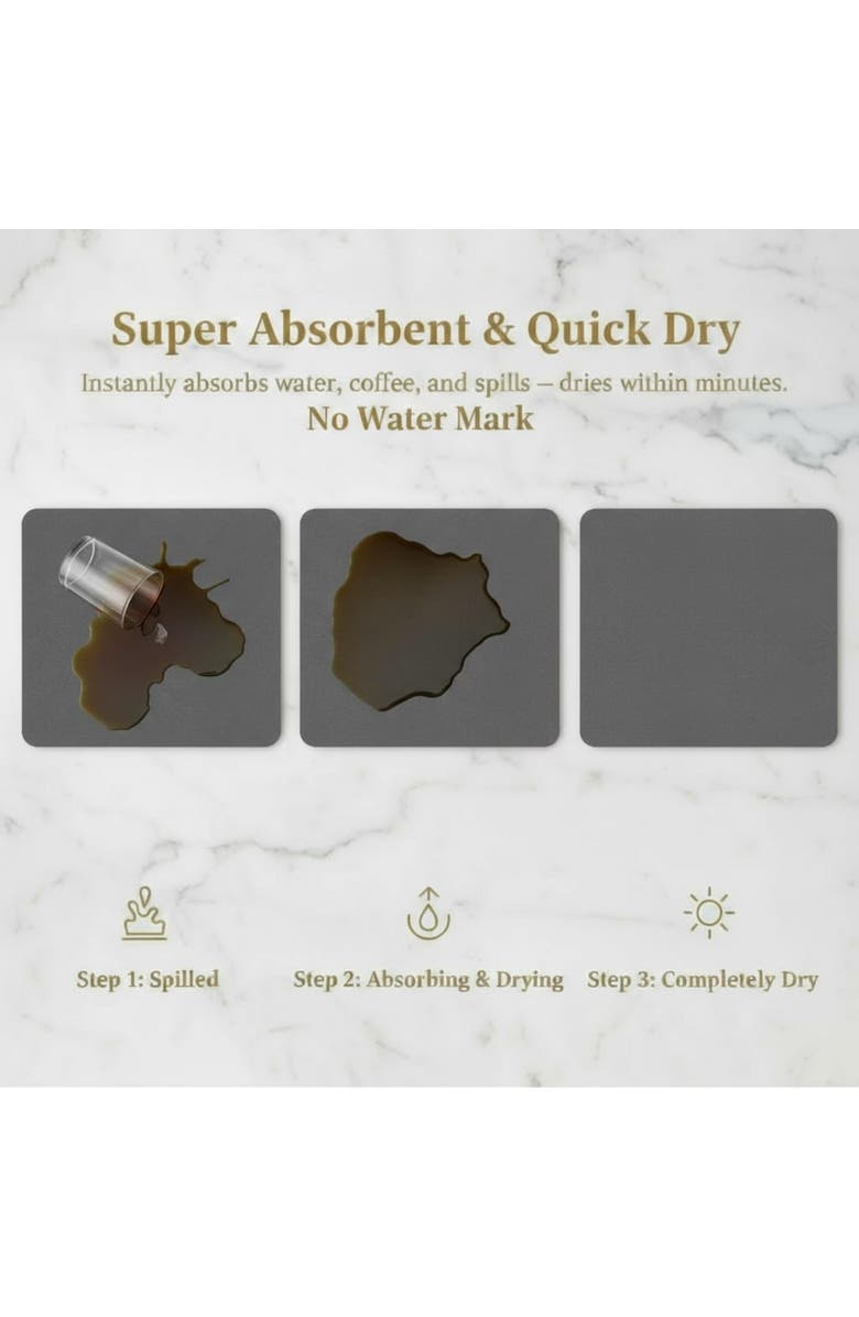 STRABELLA Small Dark Dish Drying Mat, Alternate, color, Multicolored