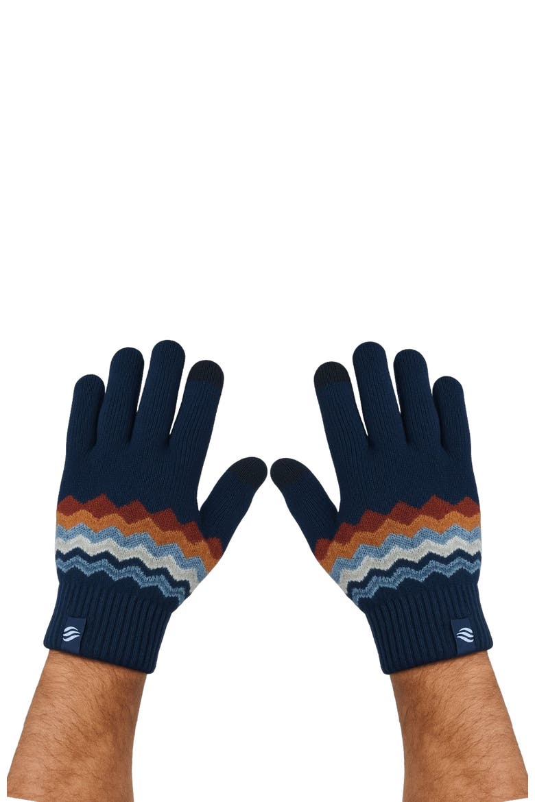 The Merino Wool Mountain and Marled Knit Glove 2-pack, Alternate, color, Midnight Navy