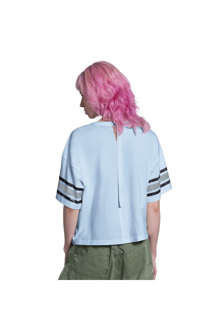 Women's Starter  Light Blue New York Yankees Cropped Hurry Up Offense T-Shirt, Alternate, color, Light Blue