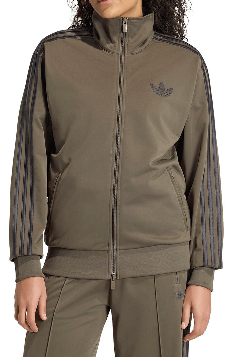 Adicolor Firebird Loose Track Jacket, Main, color, BRANCH/ UTILITY BLACK