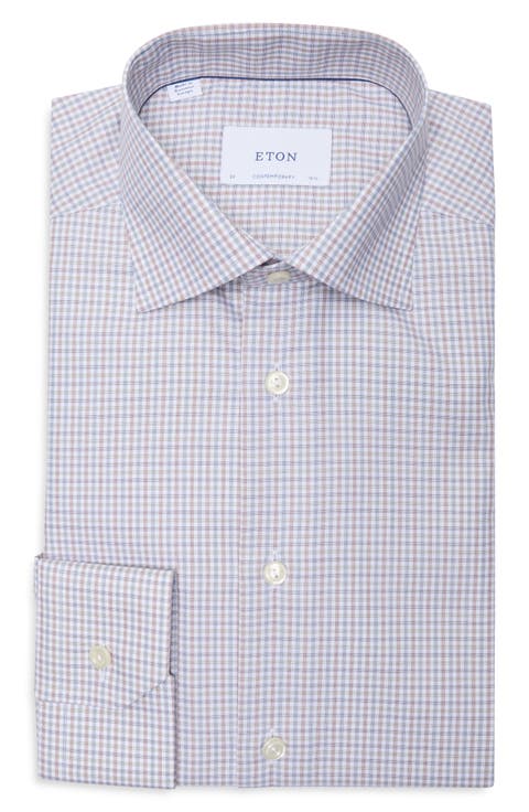 <p>Contemporary Fit Twill Dress Shirt (Big)</p>