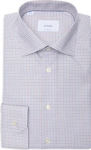 Eton <p>Contemporary Fit Twill Dress Shirt (Big)</p>