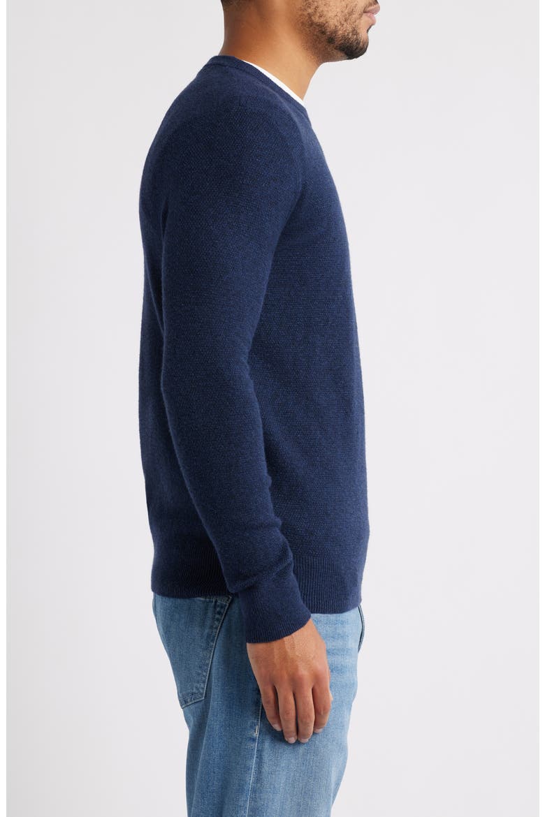 Jackson Organic Cotton Blend Sweater, Alternate, color, NAVY HEATHER