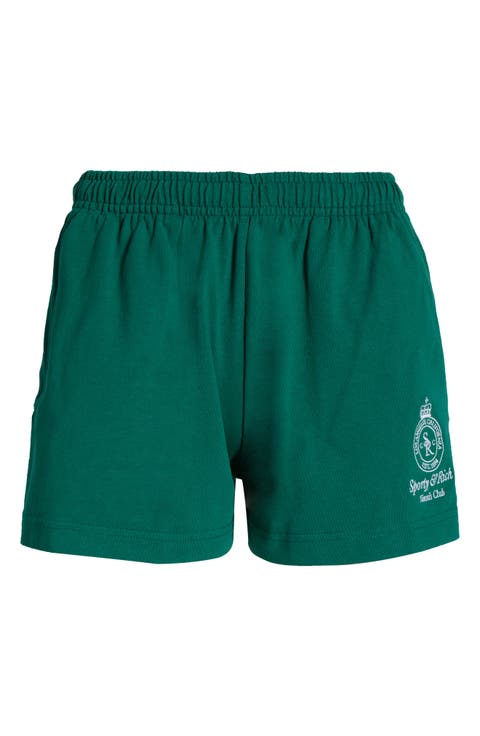 Crown Tennis Disco Graphic Cotton Sweat Shorts