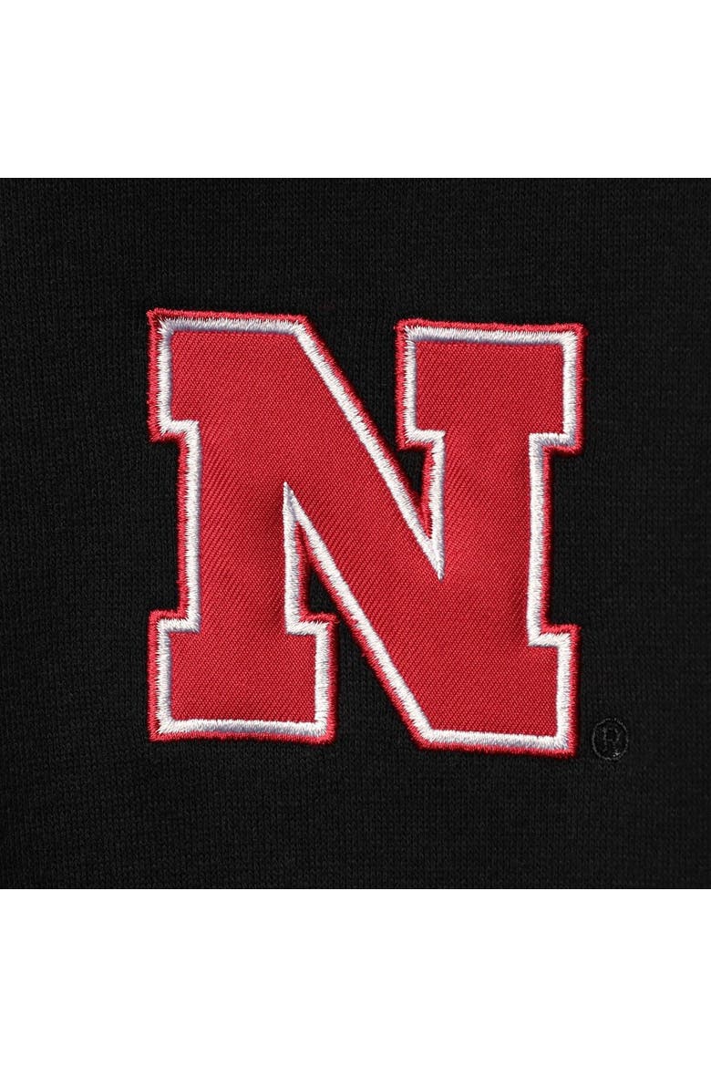 Men's Colosseum Black Nebraska Huskers Tortugas Logo Quarter-Zip Jacket, Alternate, color, Black