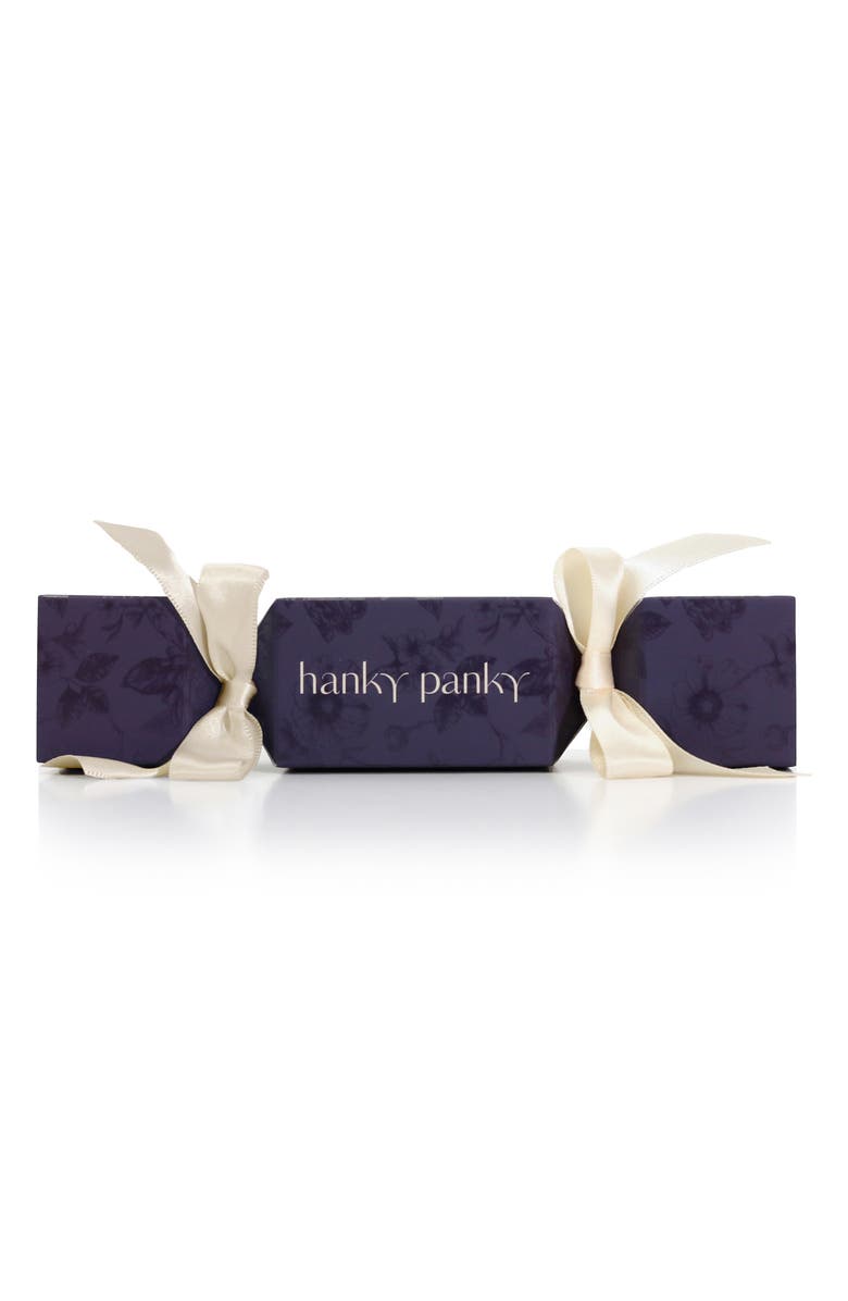 Hanky Panky Holiday Cracker Original Rise Thong, Alternate, color, African Violet