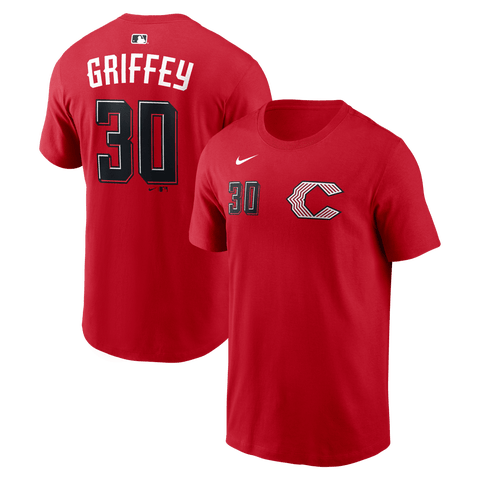 Men's Nike Ken Griffey Jr. Red Cincinnati Reds 2026 City Connect Name & Number T-Shirt