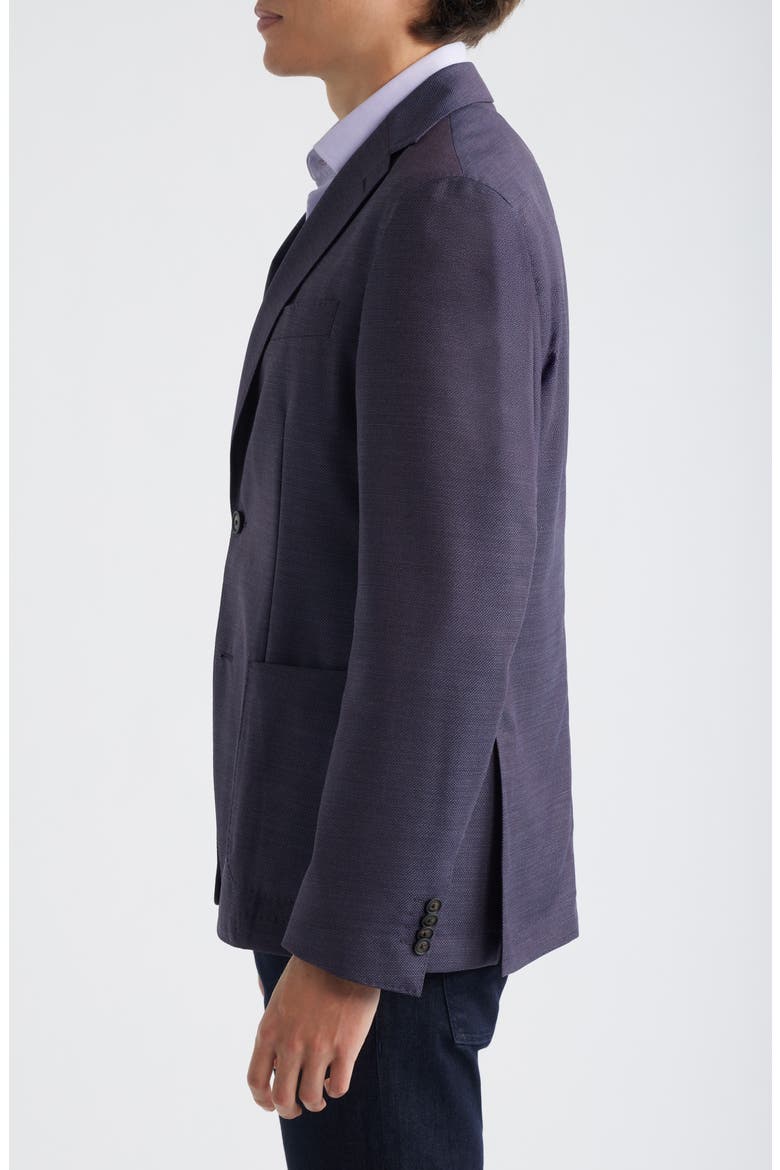 Hanry Slim Fit Textured Virgin Wool Sport Coat, Alternate, color, PURPLE / BLUE