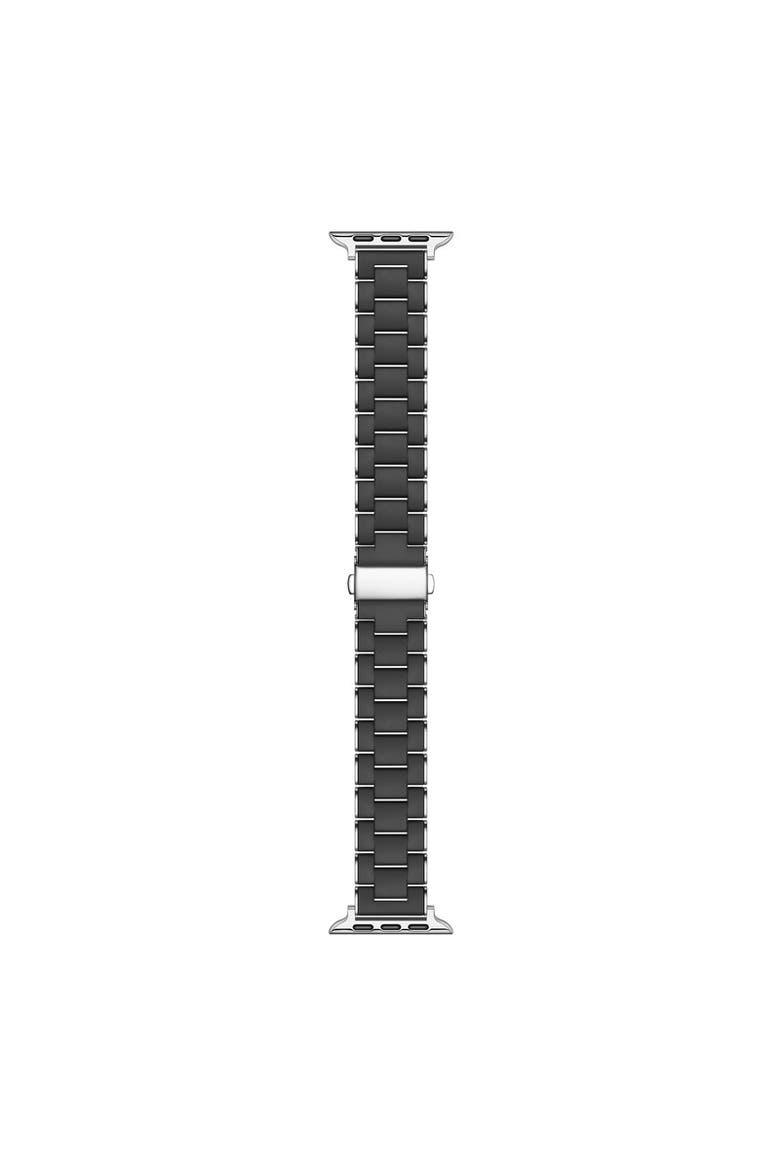 Orla Silicone and Steel Band for Apple Watch, Alternate, color, Black