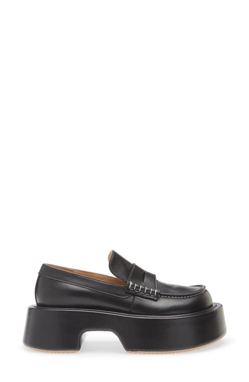 Jw Anderson Platform Loafers In 999 Black