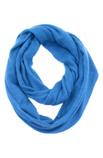 Portolano Plain Loop Scarf In Blue