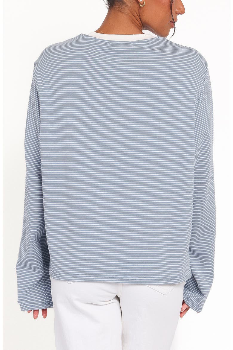 Ruva Stripe Long Sleeve T-Shirt, Alternate, color, BLUE WHITE STRIPE
