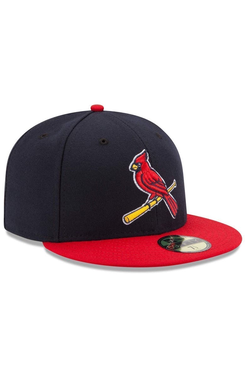 New Era Men's New Era Navy/Red St. Louis Cardinals Alternate 2 Authentic Collection On-Field 59FIFTY Fitted Hat, Alternate, color, Navy