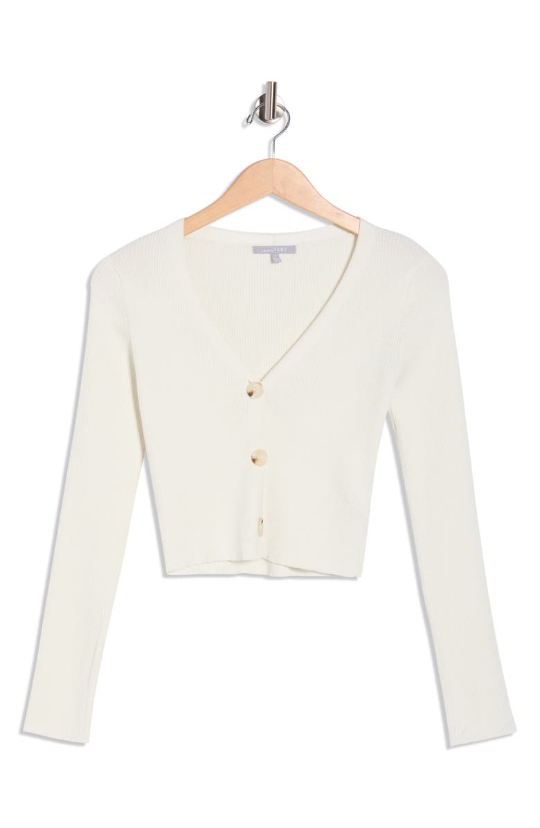 Tart Myka V-Neck Crop Cardigan, Main, color, Coconut Milk