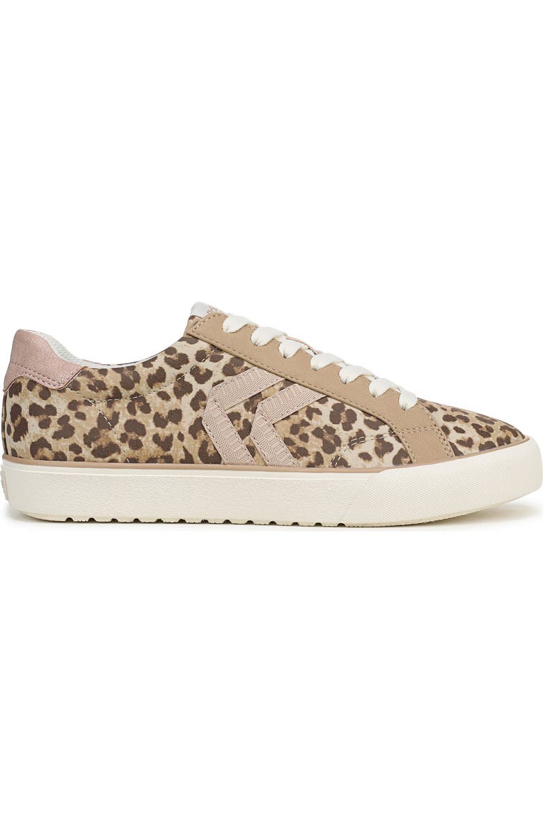 Dr. Scholl's Offline Lace-Up Sneaker - Wide Width Available, Alternate, color, Tan Leopard Faux Leather