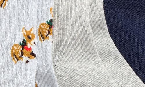 Skims 3-pack Sport Socks In Multi