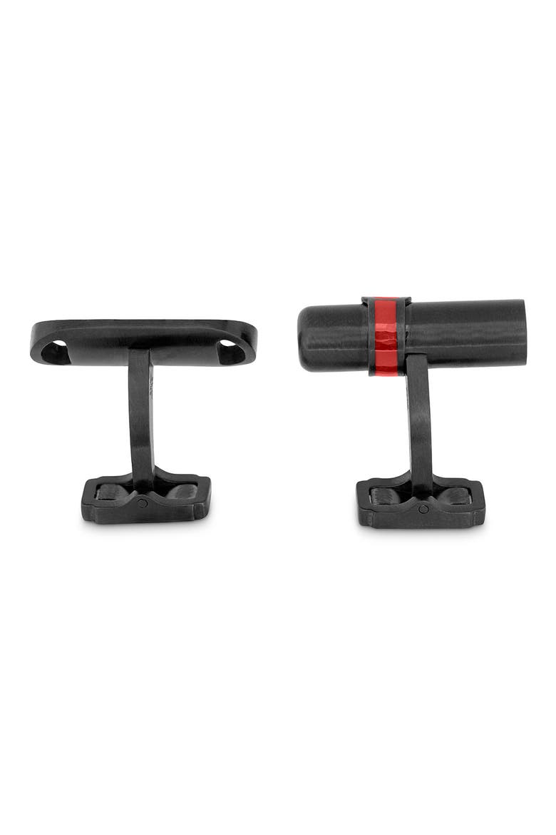Cigar & Cutter Cuff Links, Alternate, color, RED