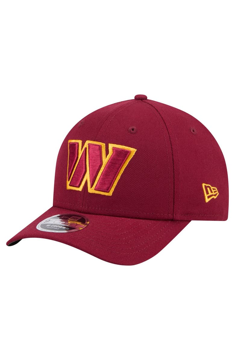 New Era Men's New Era Burgundy Washington Commanders Team Collection 9FORTY M-Crown Adjustable Hat, Main, color, Burgundy