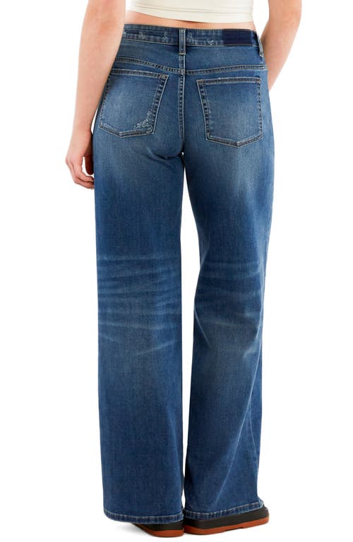 Hint Of Blu Mid Rise Relaxed Straight Leg Jeans