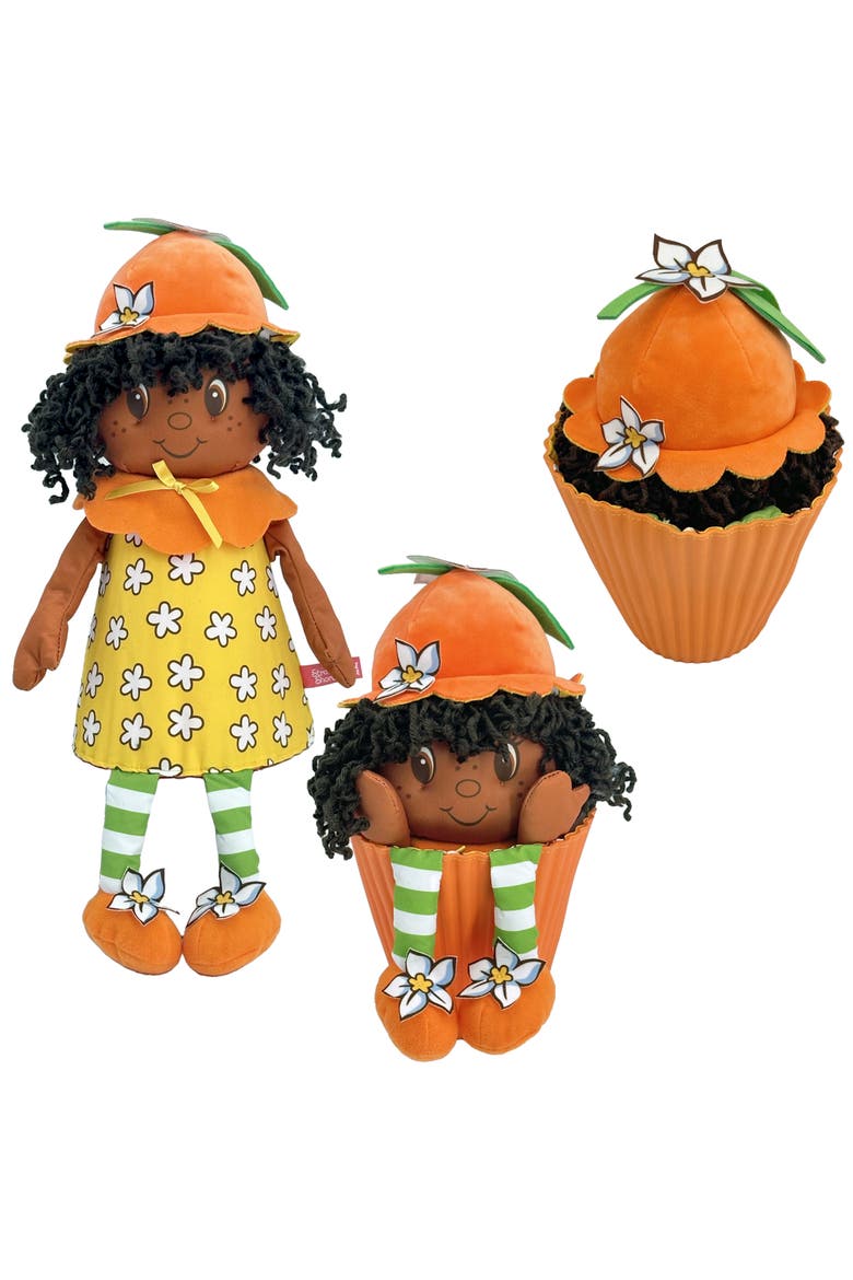 Pop n Flip 15 Inch Orange Blossom Plush Doll, Alternate, color, Orange