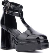 Fashion to Figure Maria Platform Ankle Strap Pump - Wide Width