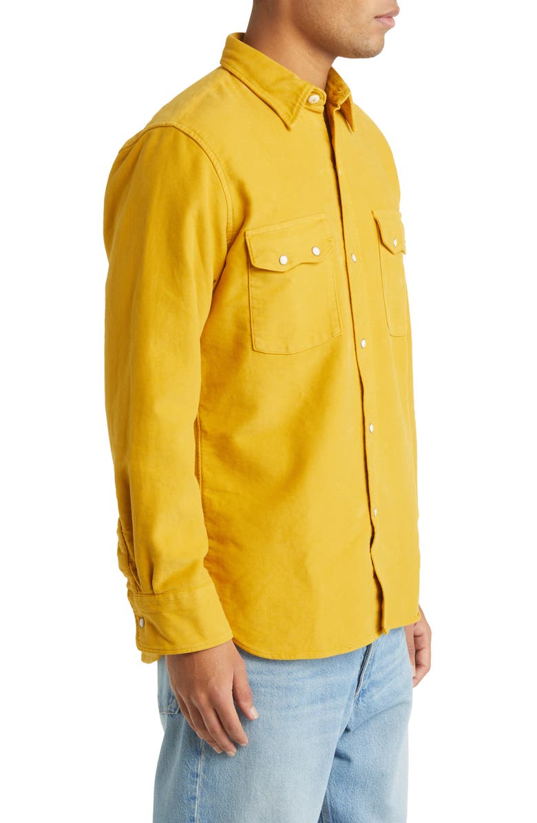 WYTHE Moleskin Snap Front Shirt, Alternate, color,