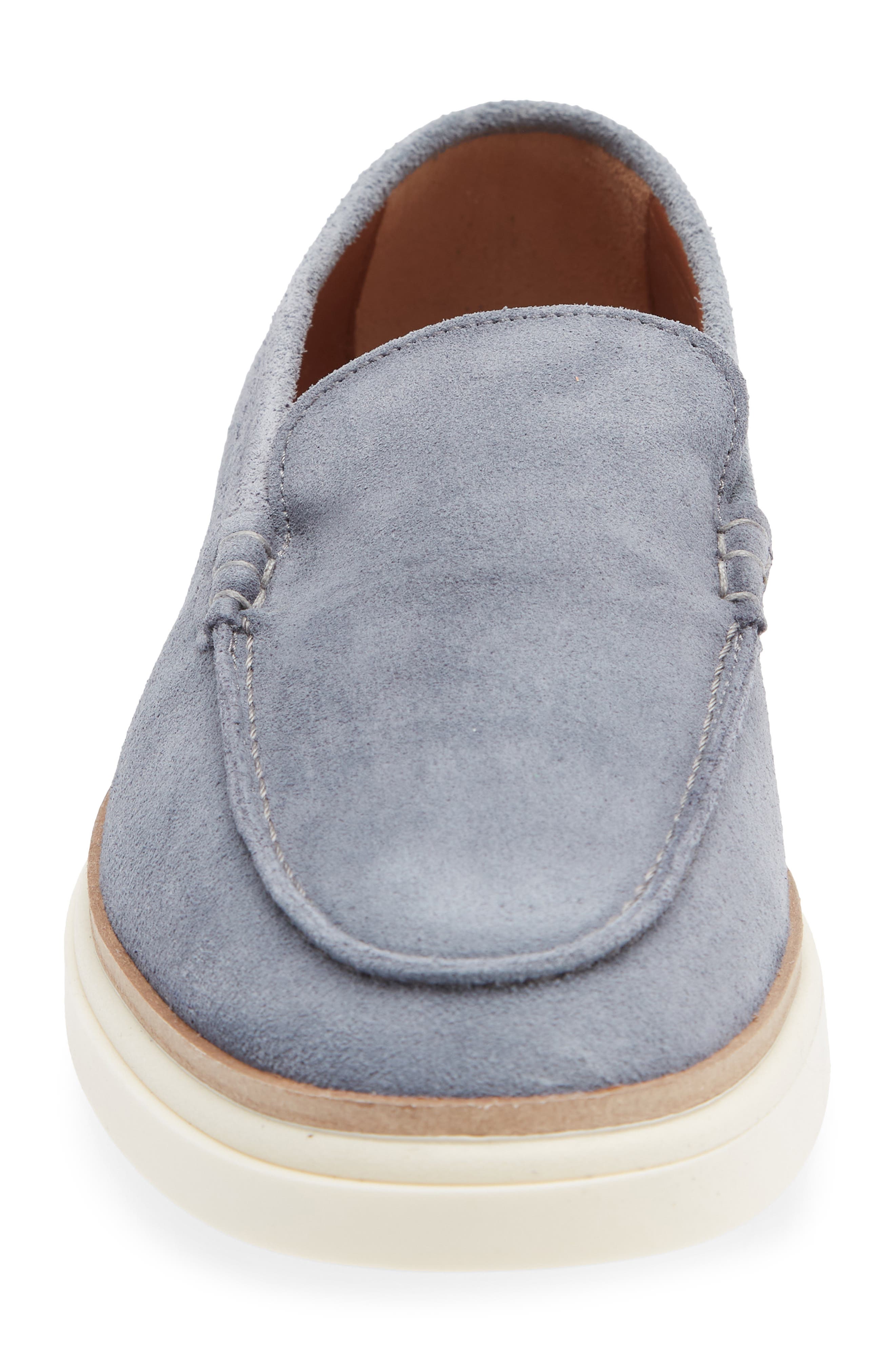 Azores Sneaker Sole Loafer, Alternate, color, LIGHT BLUE SUEDE