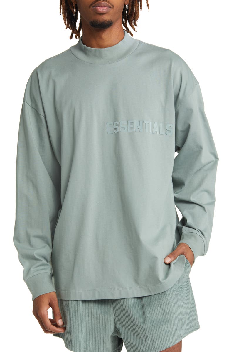 Fear of God Essentials Long Sleeve Cotton Graphic T-Shirt, Main, color,