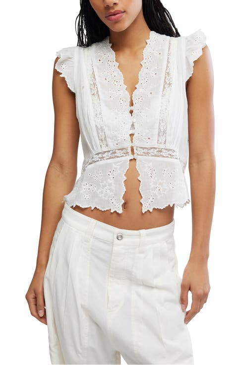Day Dreamer Lace Trim Top