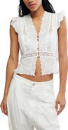 Free People Day Dreamer Lace Trim Top