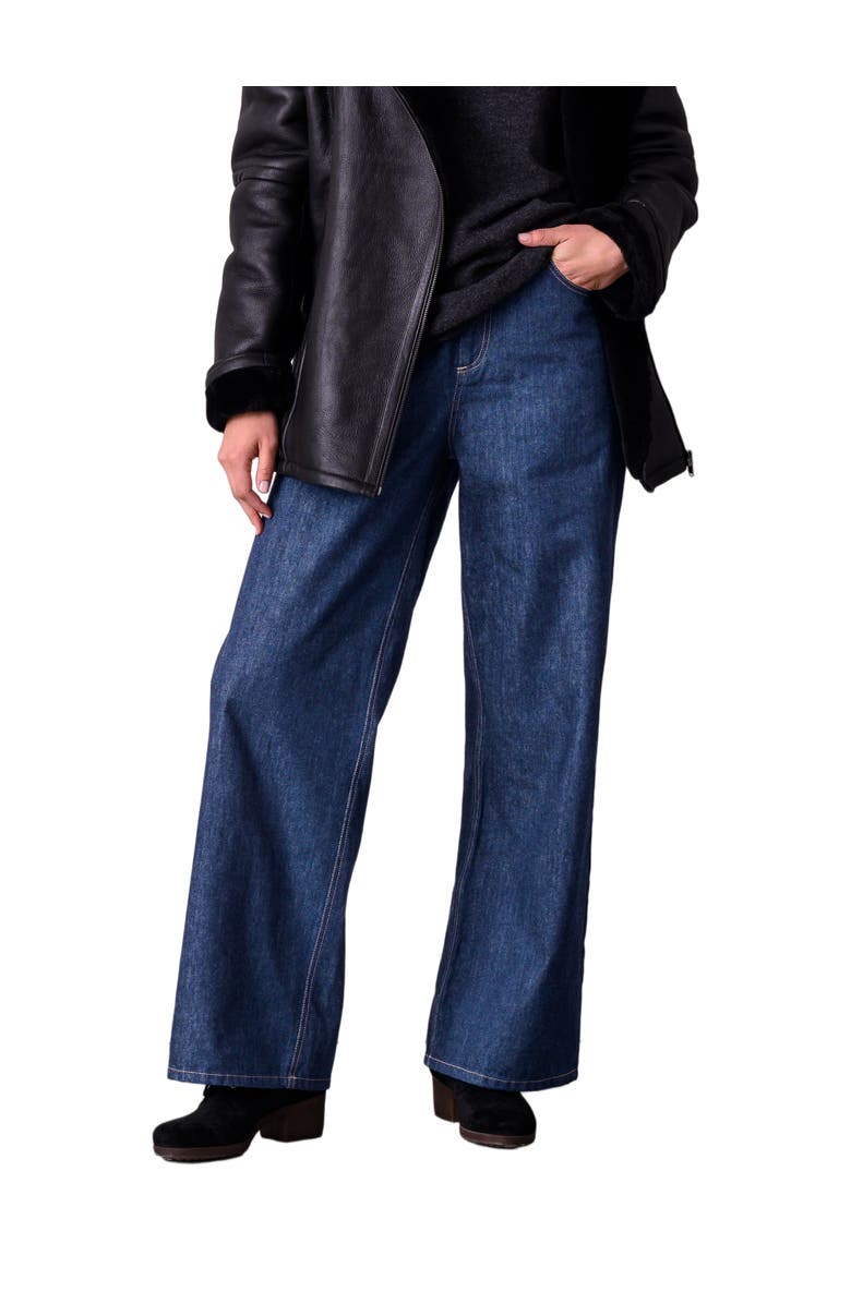 Celtic & Co. Wide Leg Jean, Alternate, color, Indigo Mid Wash