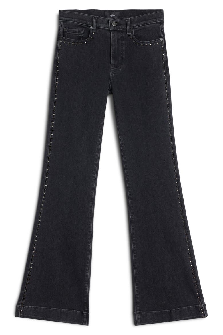 Dojo Studded Flare Leg Jeans, Alternate, color, ESCAPE WITH STU