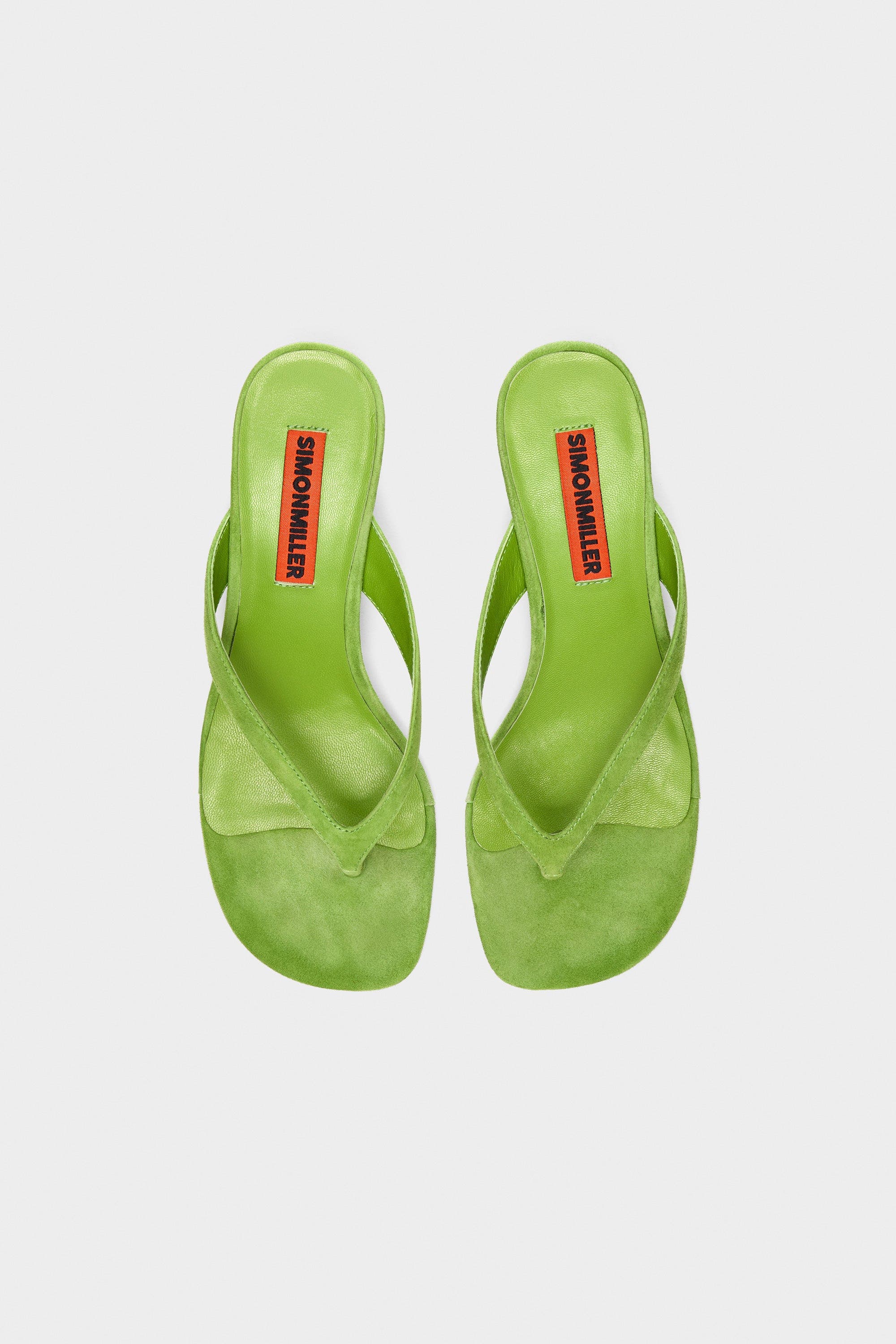 SIMONMILLER Suede Beep Sandal, Alternate, color, Matcha