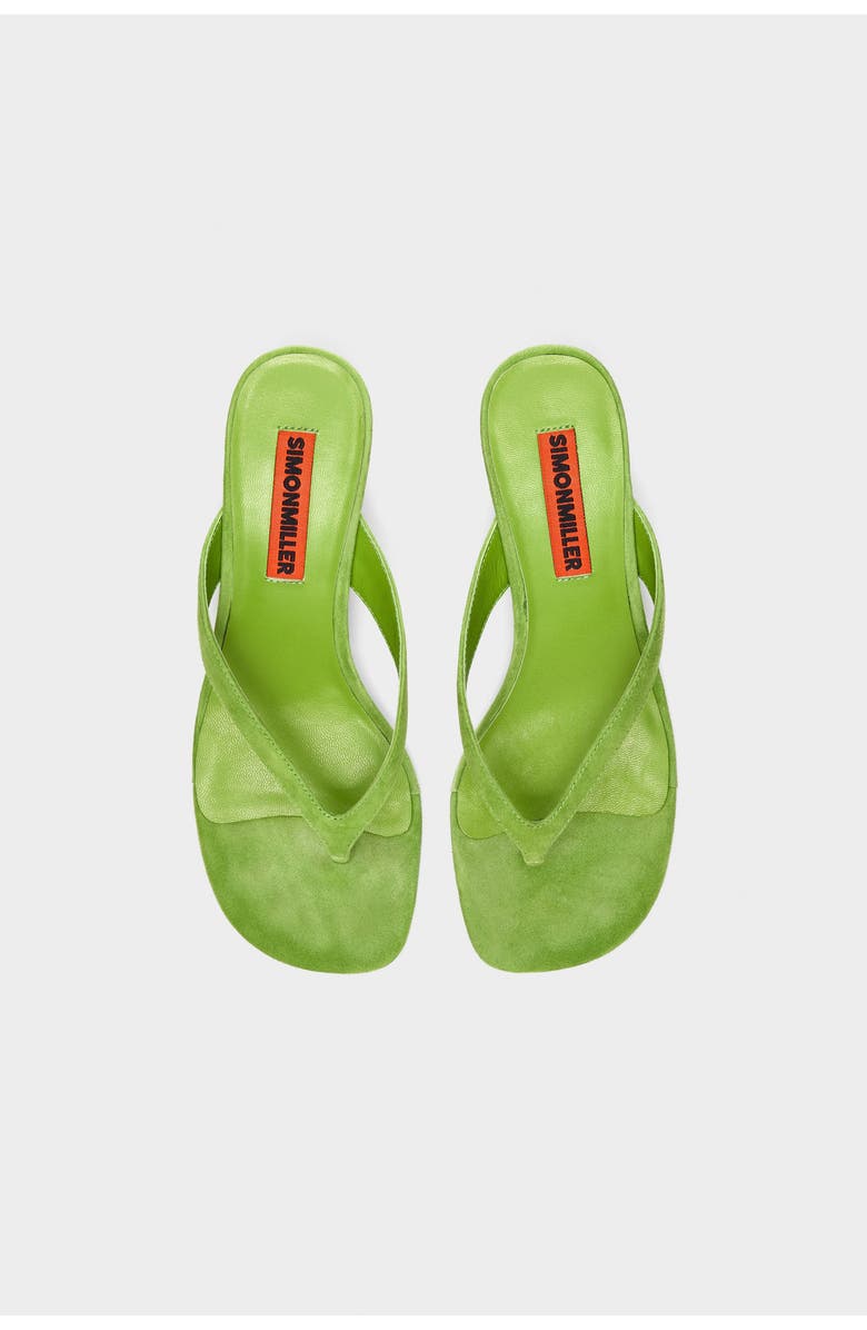 SIMONMILLER Suede Beep Sandal, Alternate, color, Matcha