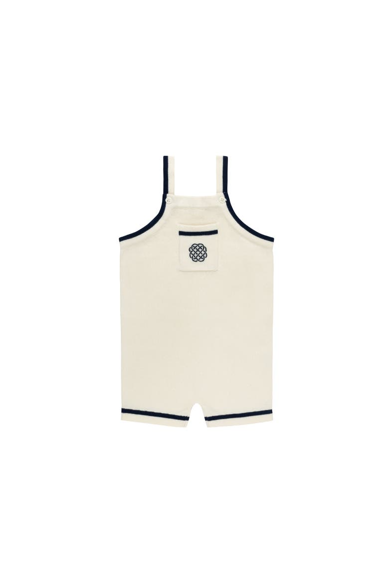 Looms Storybook Collection - Boys Mesh Knit Romper, Main, color, Ivory