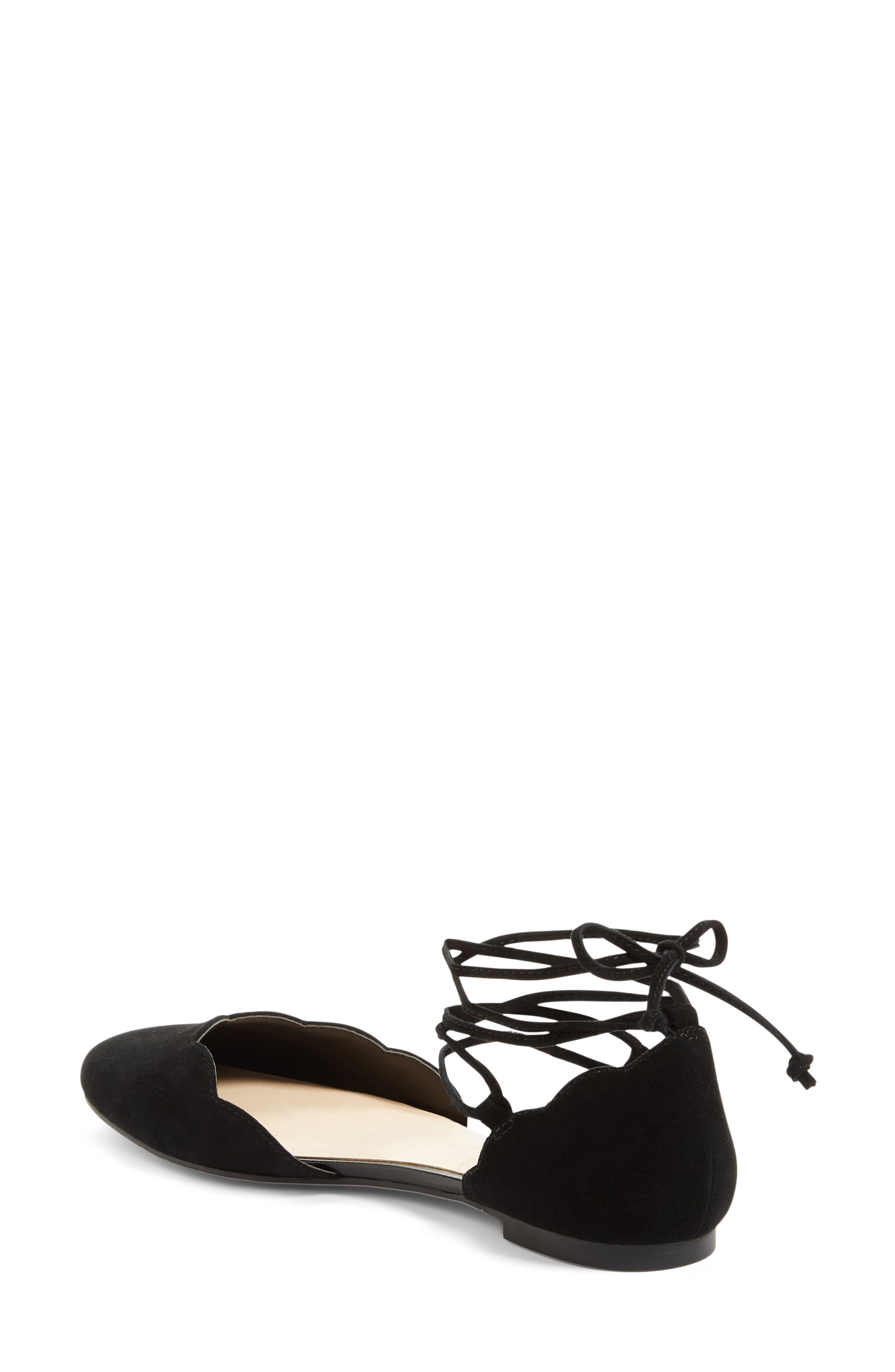 BP. Sophie Lace-Up Flat, Alternate, color, 