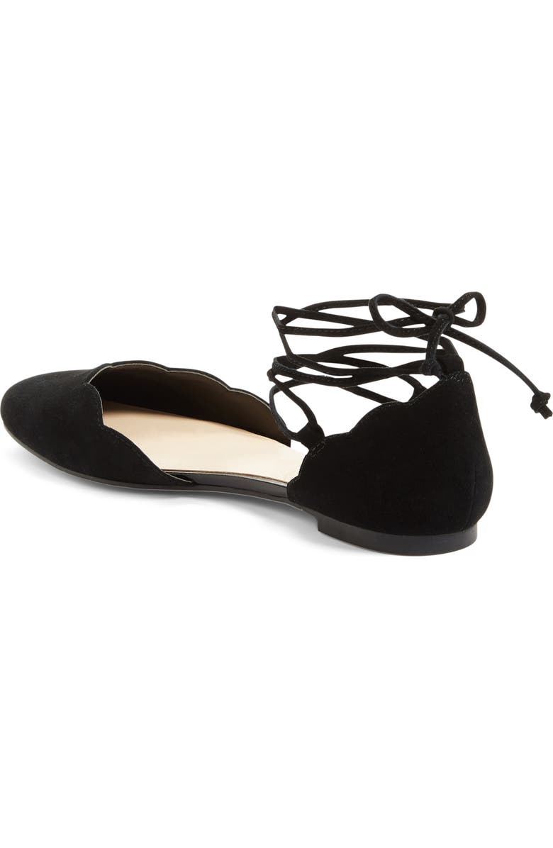 BP. Sophie Lace-Up Flat, Alternate, color,