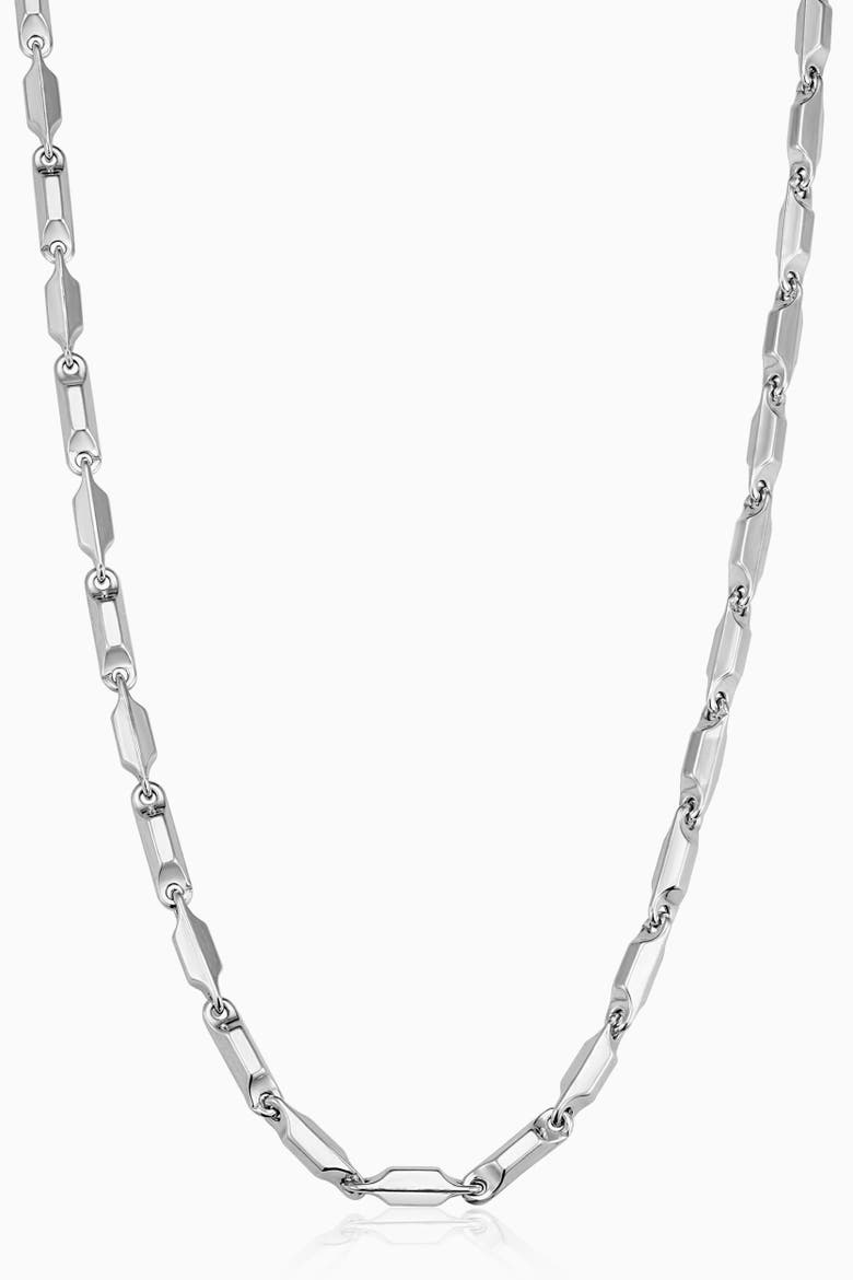 Men's Sterling Silver Marine Link Chain, Main, color, Silver