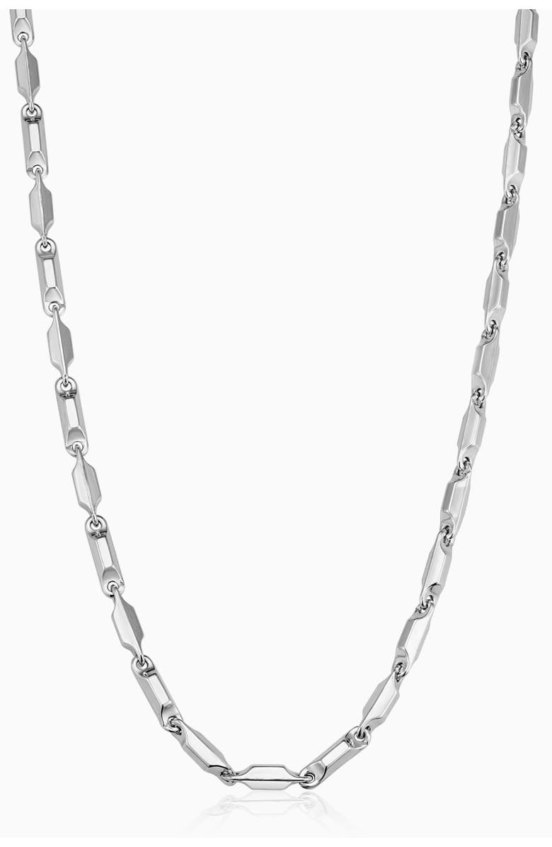 Oradina Men's Sterling Silver Marine Link Chain, Main, color, Silver
