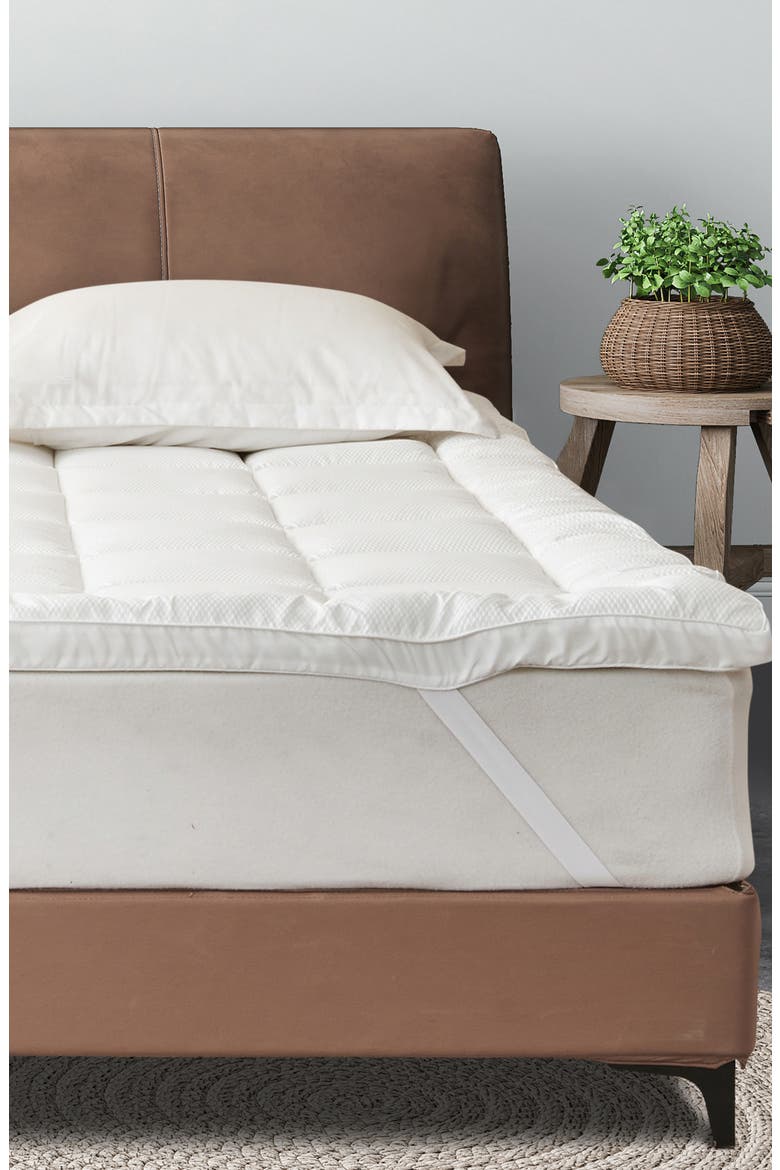 Down Alternative Mattress Topper, Alternate, color, WHITE