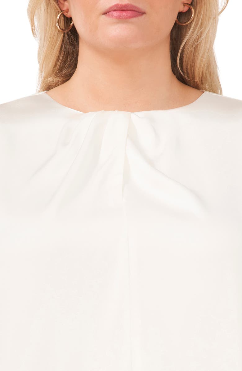 Halogen<sup>®</sup> Long Sleeve Crossover Satin Blouse, Alternate, color,
